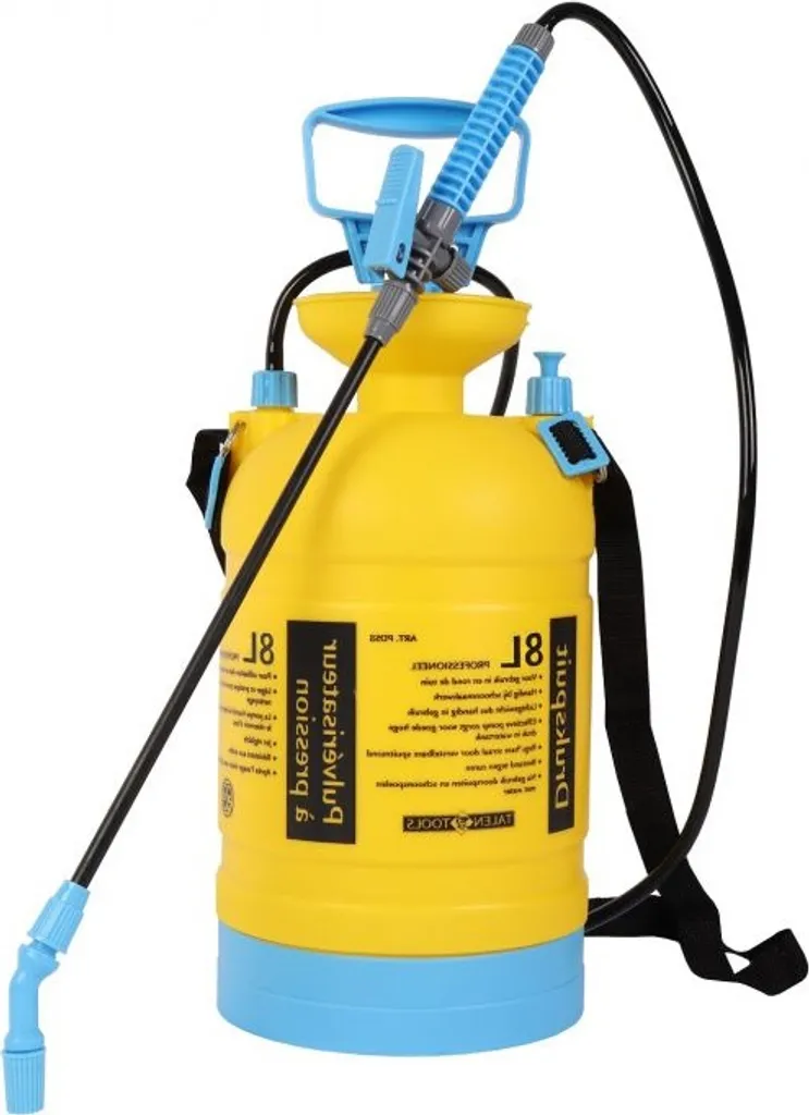 Pulvérisateur 8 litres robuste avec lance inox et bandoulière confort