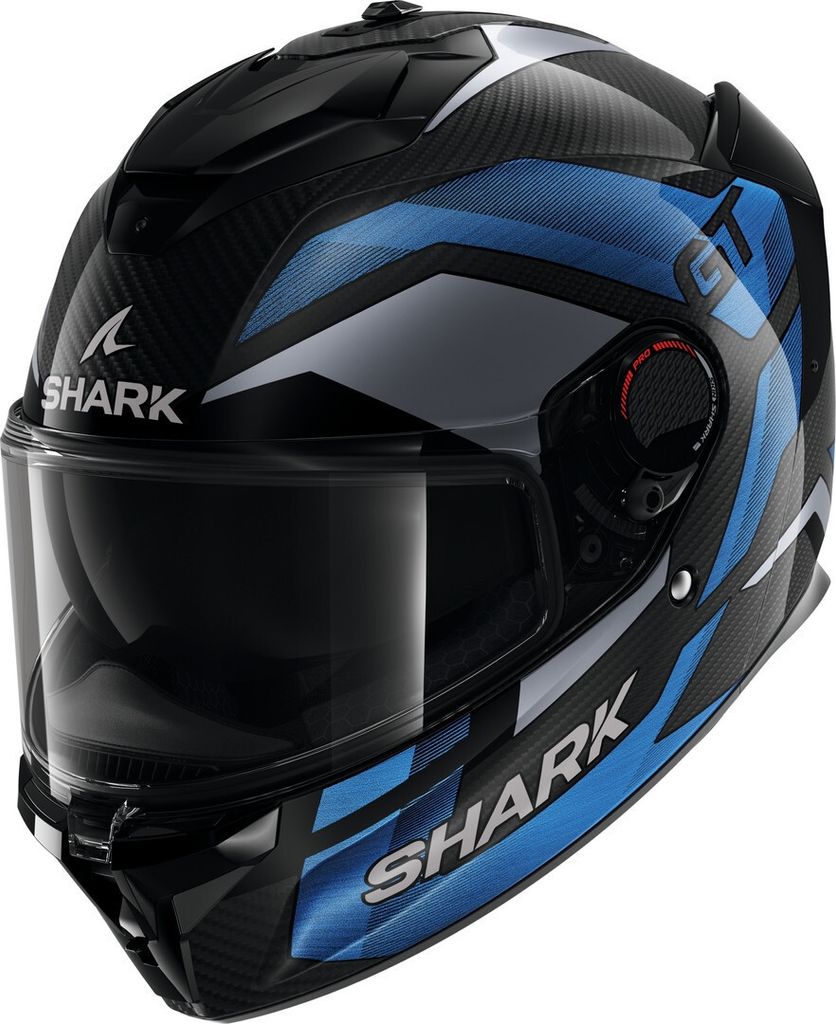 Shark Spartan GT Pro Ritmo Carbon Helm, schwarz/grau/blau, M (57/58)