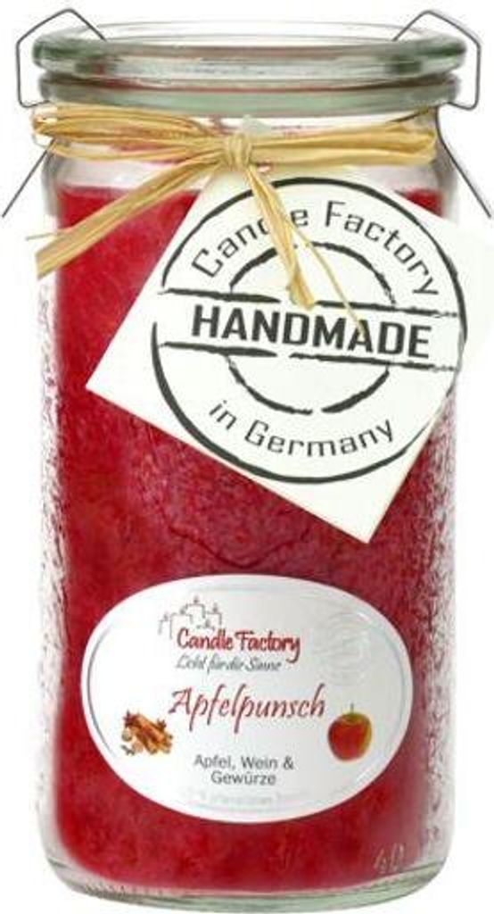 Candle Factory Mini Jumbo Apfelpunsch Duftkerze Dekokerze Produktbild 