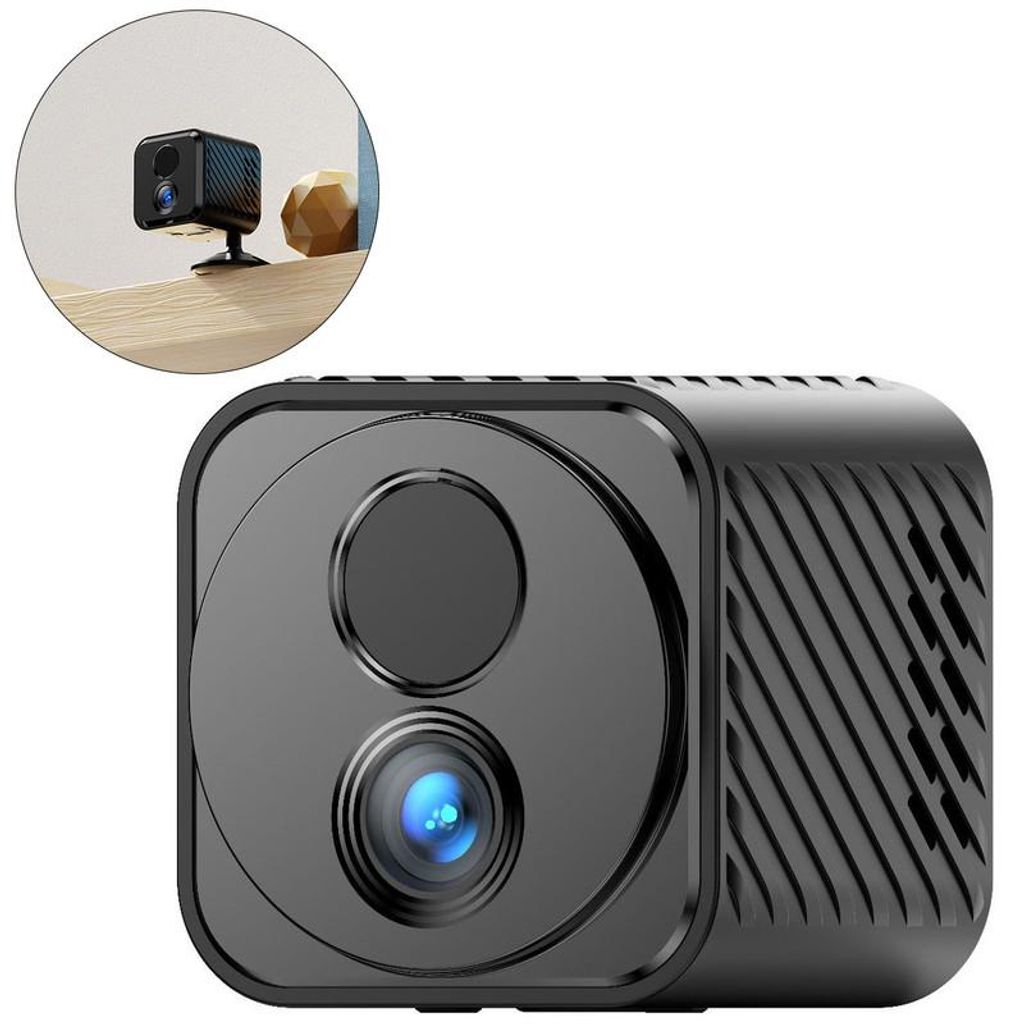 Mini 2K WLAN Akku Kamera mit PIR-Bewegungserkennung – 60 Tage Standby, Nachtsicht, App-Steuerung – ideal für Zuhause und als Babykamera