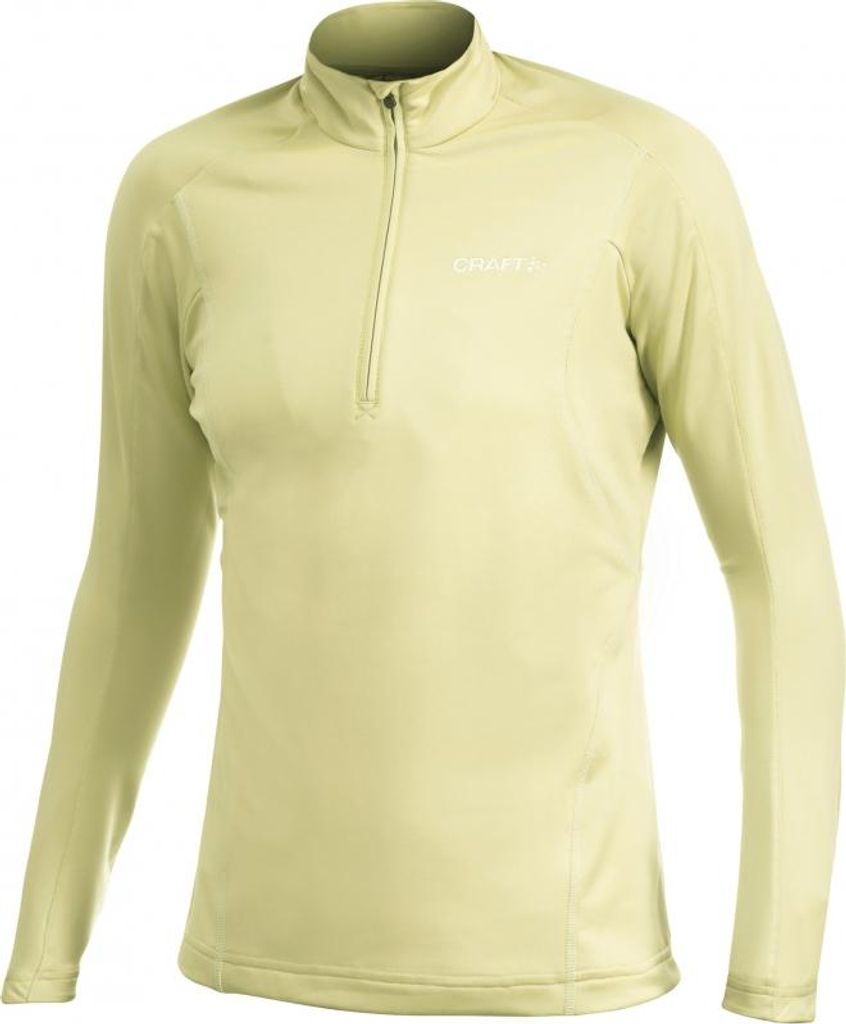 Craft Lightweight Stretch Halfzip Long Sleeve Damen Radtrikot Gr.L Lemon Sorbet