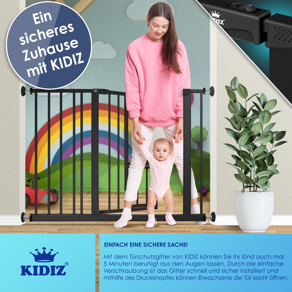 KIDIZ® Türschutzgitter Absperrgitter Treppengitter Produktbild 8