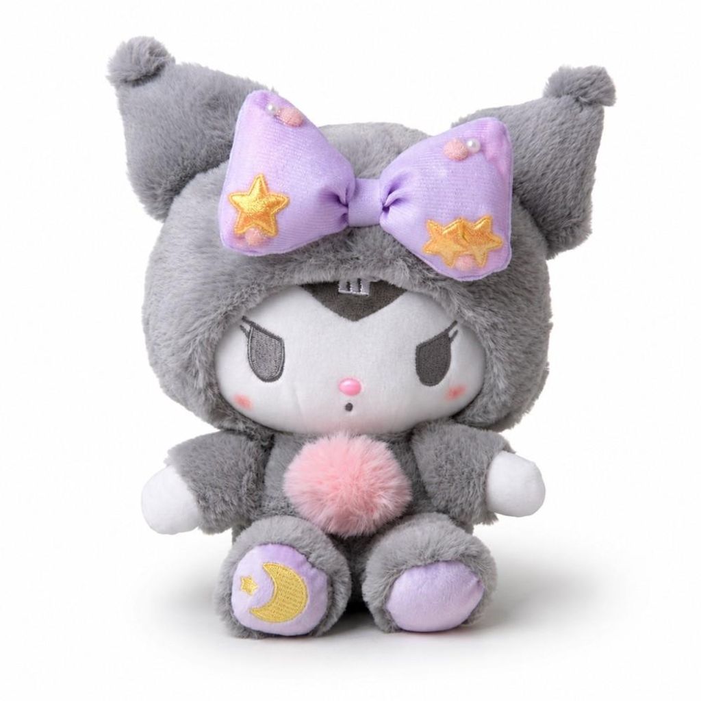 wiztex San-Rio Kuscheltier - 23 cm Grau Niedliches Anime Produktbild 