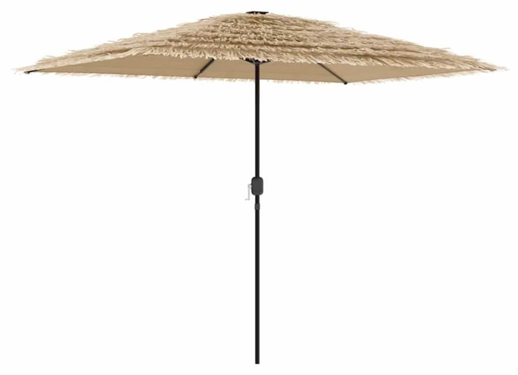 vidaXL Parasol avec mât en acier brun 300x200x250 cm Image du produit 