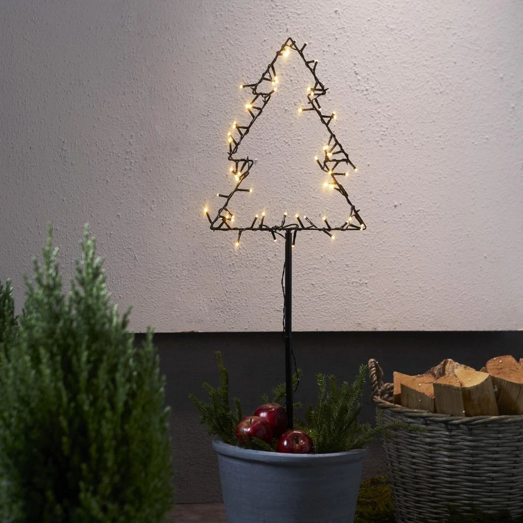 Dekoracja ogrodowa choinka Led SPIKY 90 cm na baterie Zdjęcie produktu 
