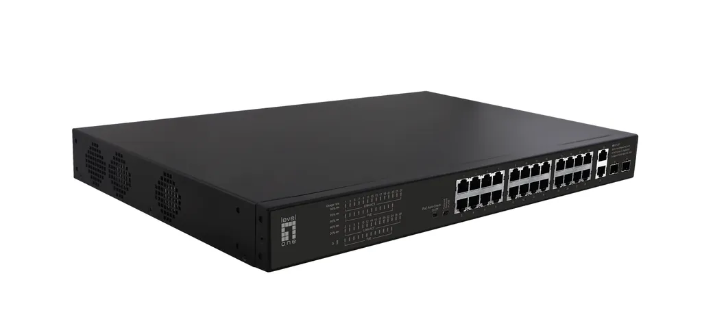 Switch LevelOne FGP-2831 commutateur PoE 390W 28 ports pour entreprise