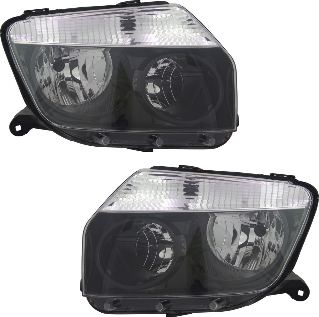 Phare Avant Gauche Manuel Pour Dacia Duster (2010-2018) - Compatible Ampoules H1/H7 - Marque TYC