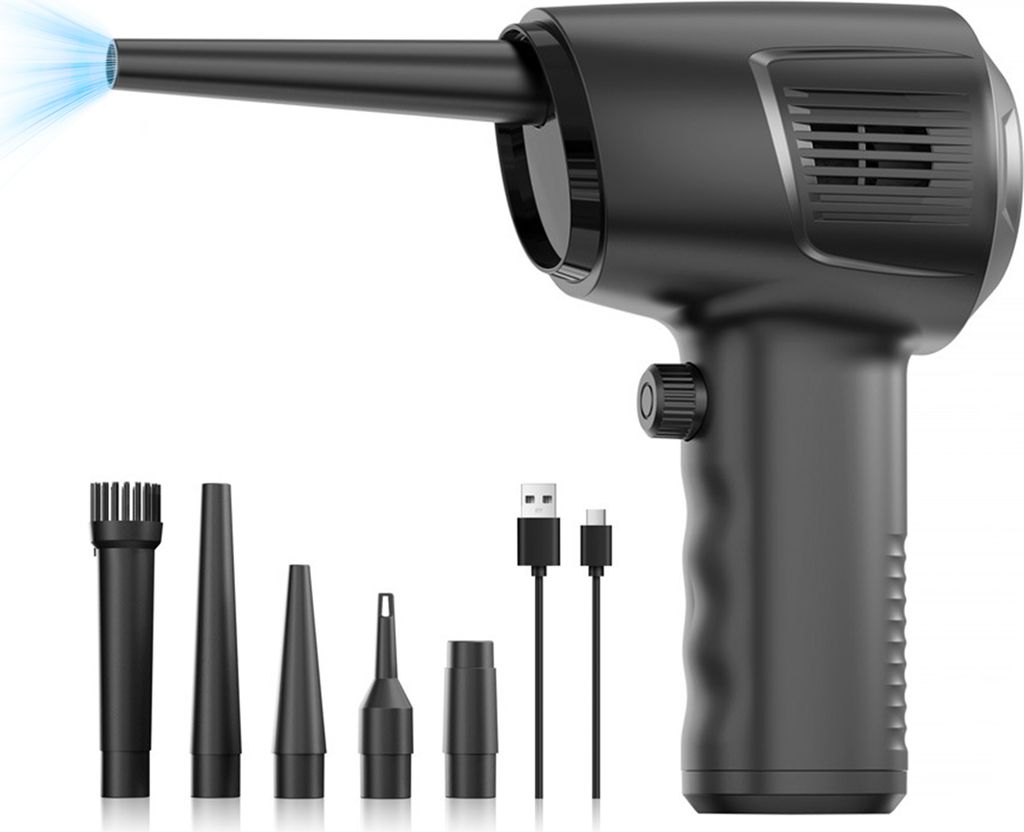 Elektrischer Luftstaubsauger, 50.000 U/min, stufenlos einstellbare Windgeschwindigkeit, wiederaufladbar, kabellos, ergonomischer Handluftgeblaese-K...