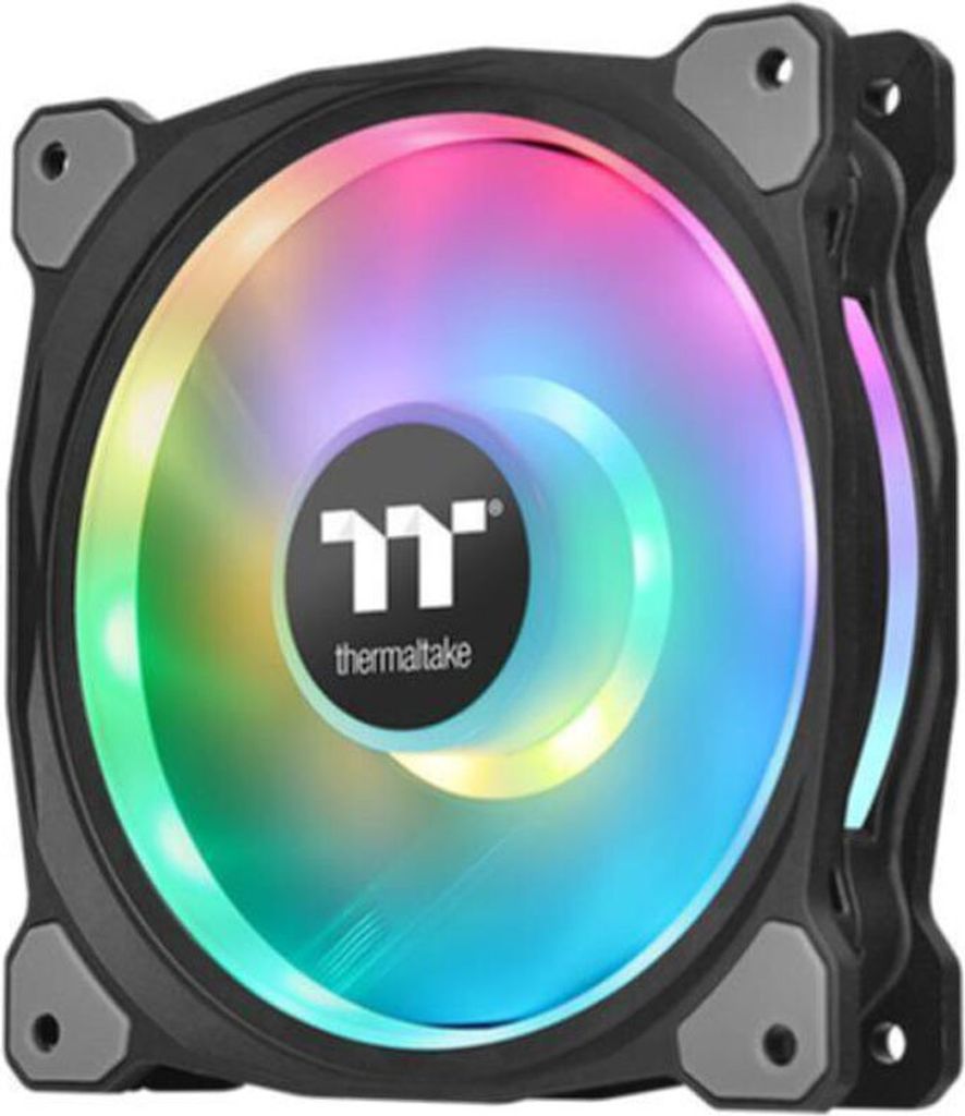Riing Duo 12 RGB Radiator Fan 3 Pack (schwarz, 3er Set, 1x Controller, 120 mm)