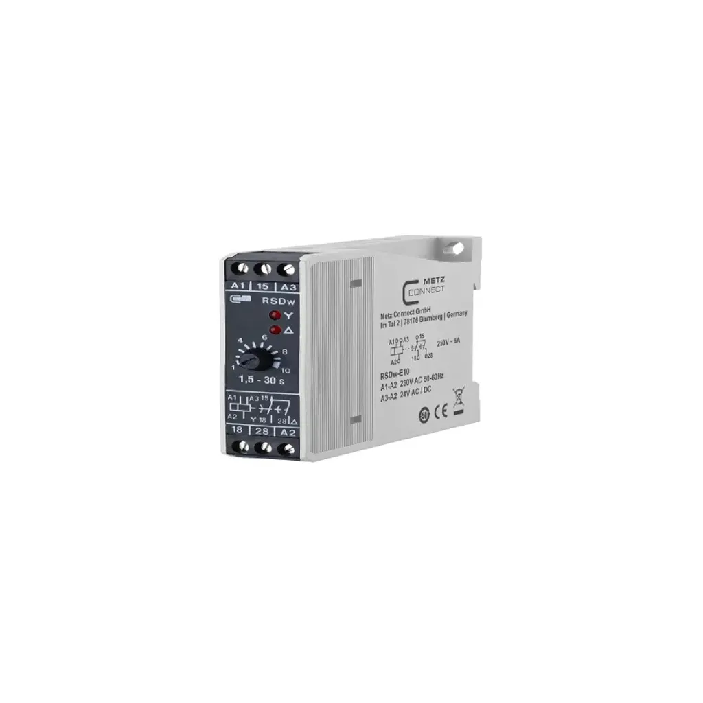 Metz Connect BTR RSDW-E10 Relais Temporisé 230V AC 24V DC 11016141280417