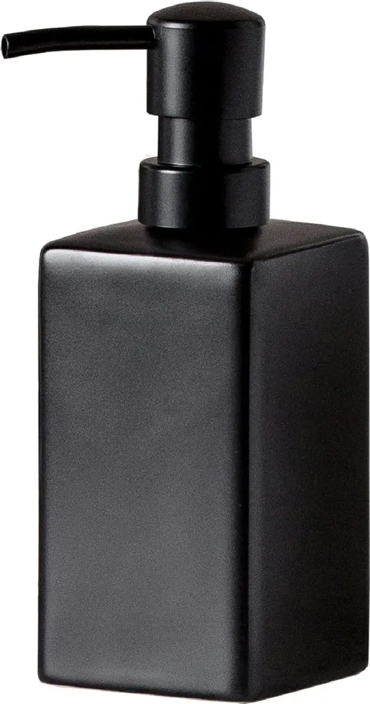Pousse-mousse Design en Céramique Noir Matzblack - Flacon Pompe de Luxe
