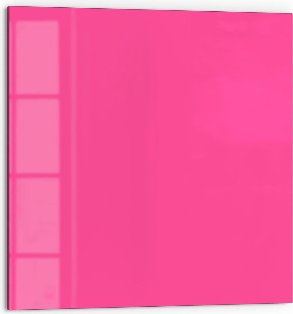 DEQORI Küchenrückwand Glas 60x60 cm 'Rosa' Spritzschutz Bad Rückwand Küche