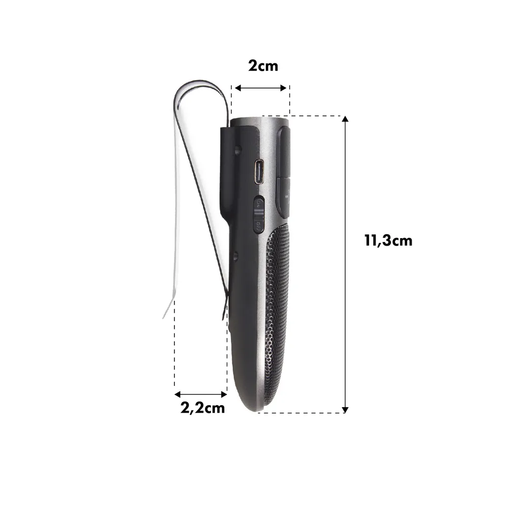 Audiocore AC480 Vivavoce Auto Bluetooth 5.0 A2DP Siri/Google - 5
