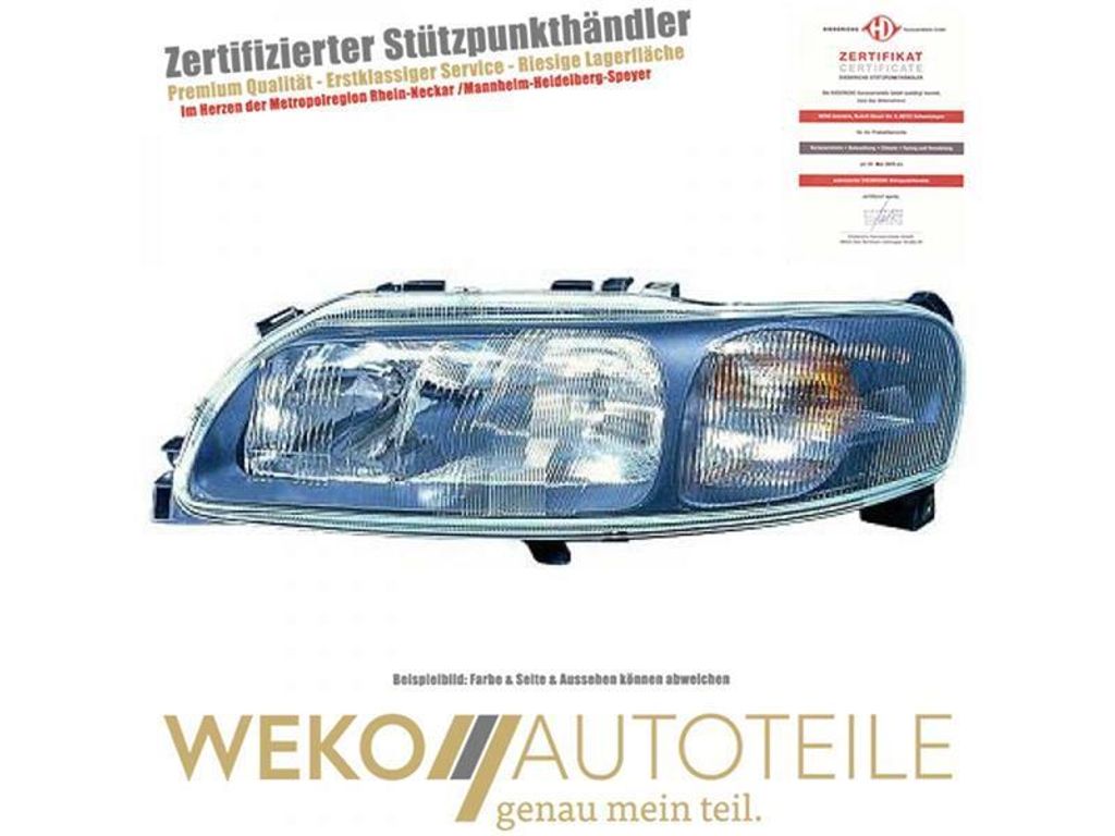 Scheinwerfer rechts DIEDERICHS 7635180 für VOLVO