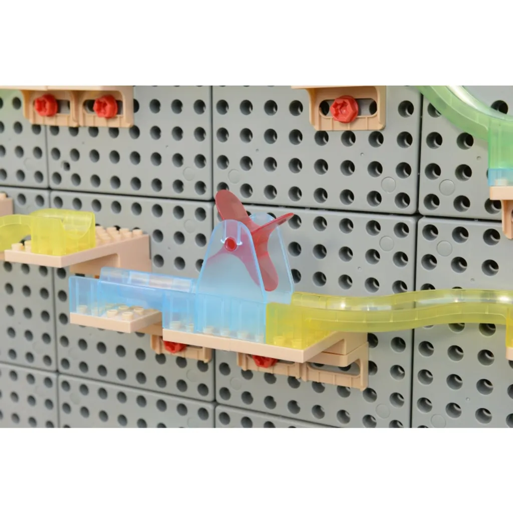 Jeu de Construction Circuit à Billes STEM pour Planche Murale 120 pcs