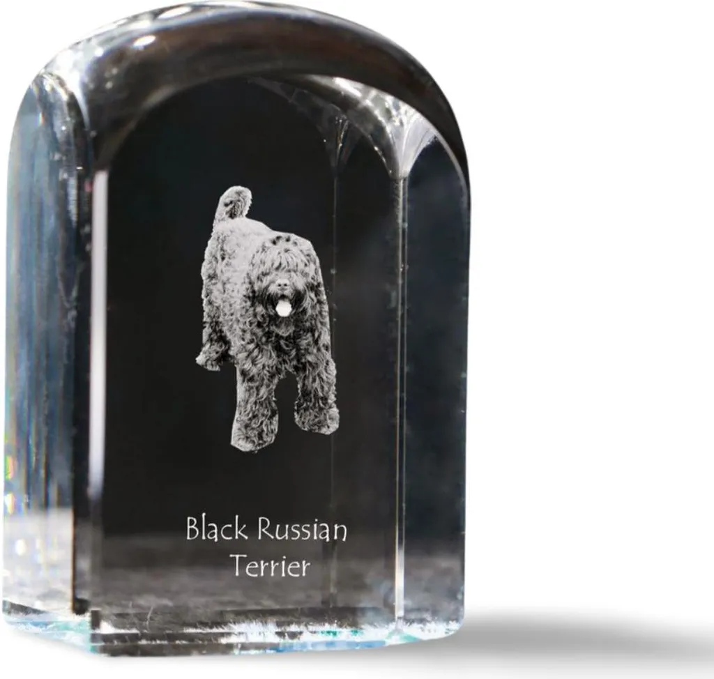 Specifiche Cubo Cristallo 3D Terrier Russo Nero - Art-Dog Originale