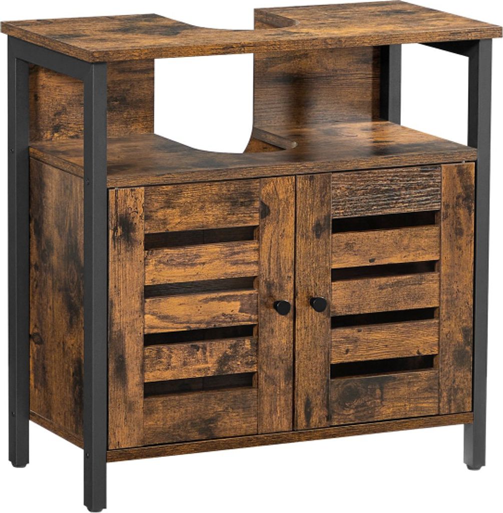 VASAGLE mobile bagno sotto il lavabo 60x30x60cm, marrone Immagine del prodotto 