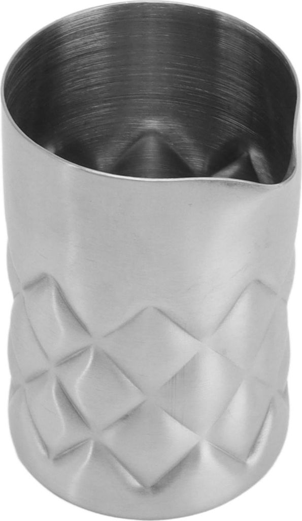 Cocktail-Rührglas aus Edelstahl 304 mit Gitterdesign und Außenskala, Bar-Rührkrug für Partys und Picknicks