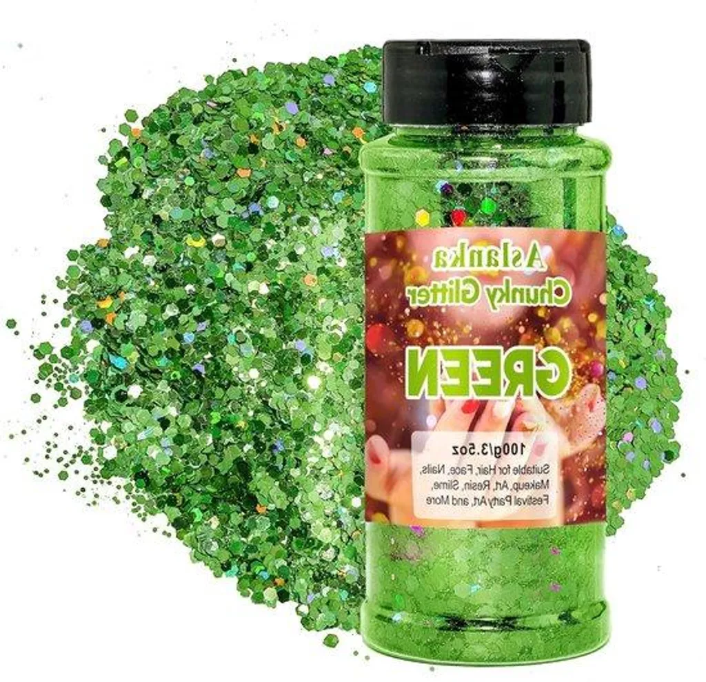 Mélange paillettes holographiques corps et DIY fêt - Kit de 50g multicolore