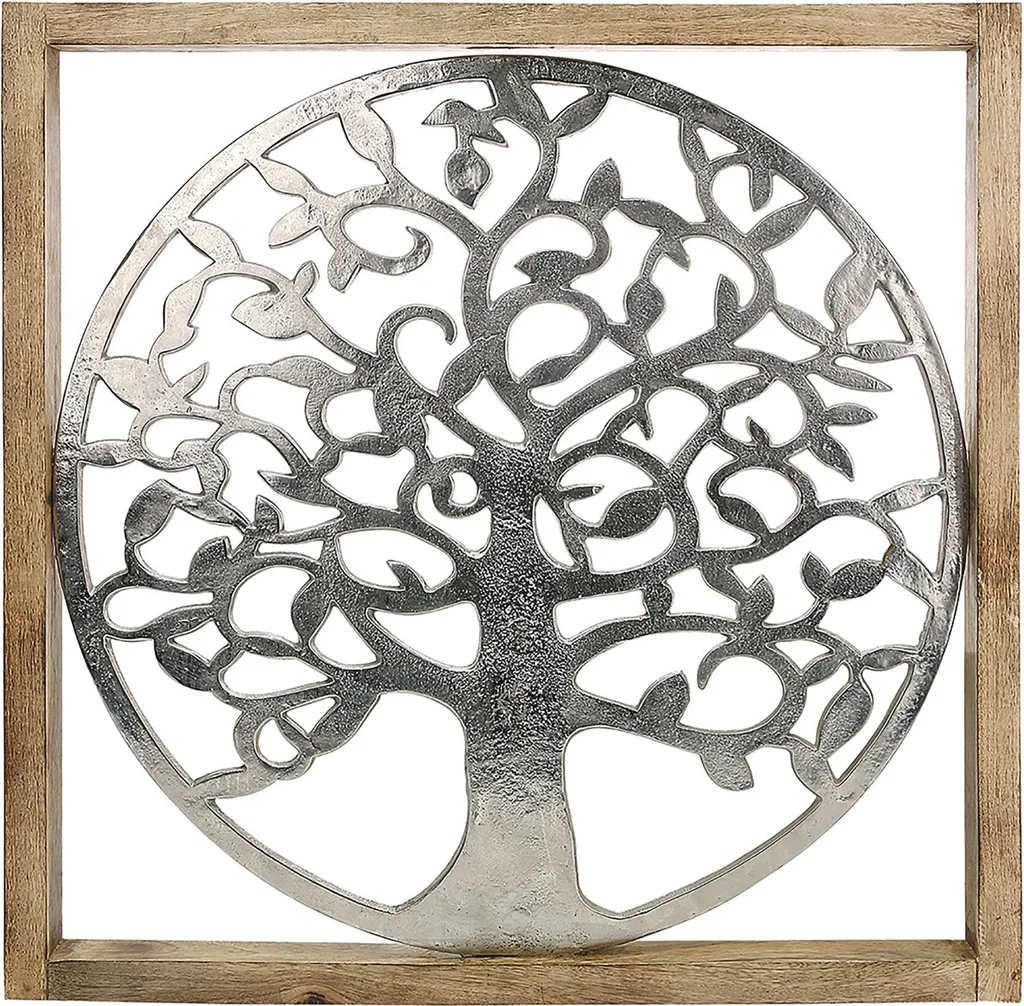 Décoration murale zen Arbre de vie 60x60 cm pour une ambiance nature