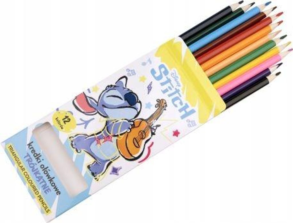 Holzbleistifte in 12 intensiven Farben für Kinder, 1 Stück