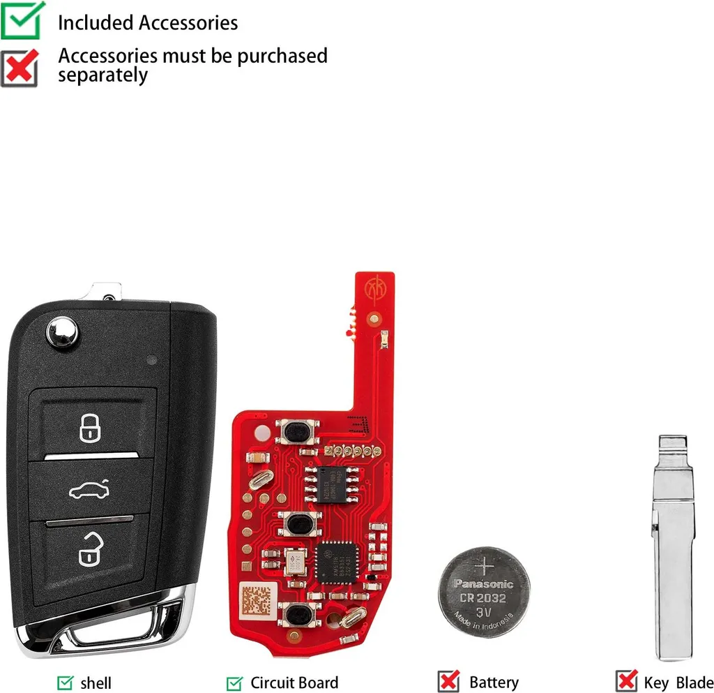 Télécommande sans fil MQB compacte à 3 touches pour programmation - 4