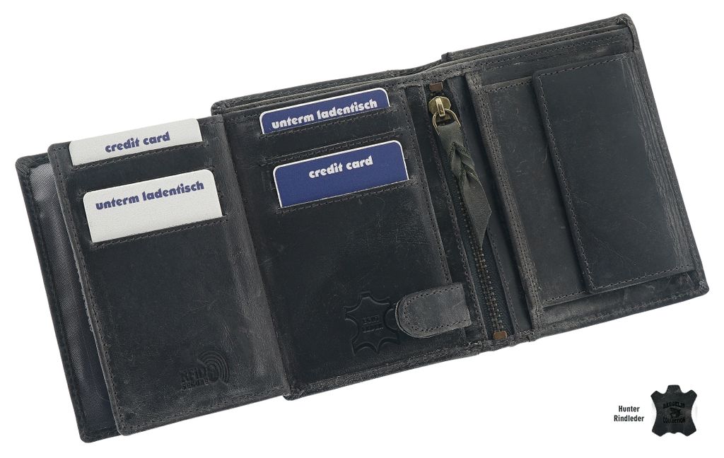 Echt Leder Kellner Tasche – Börse Für Scheine & Münzen – Schickes Holster Echt Leder Kellnertasche