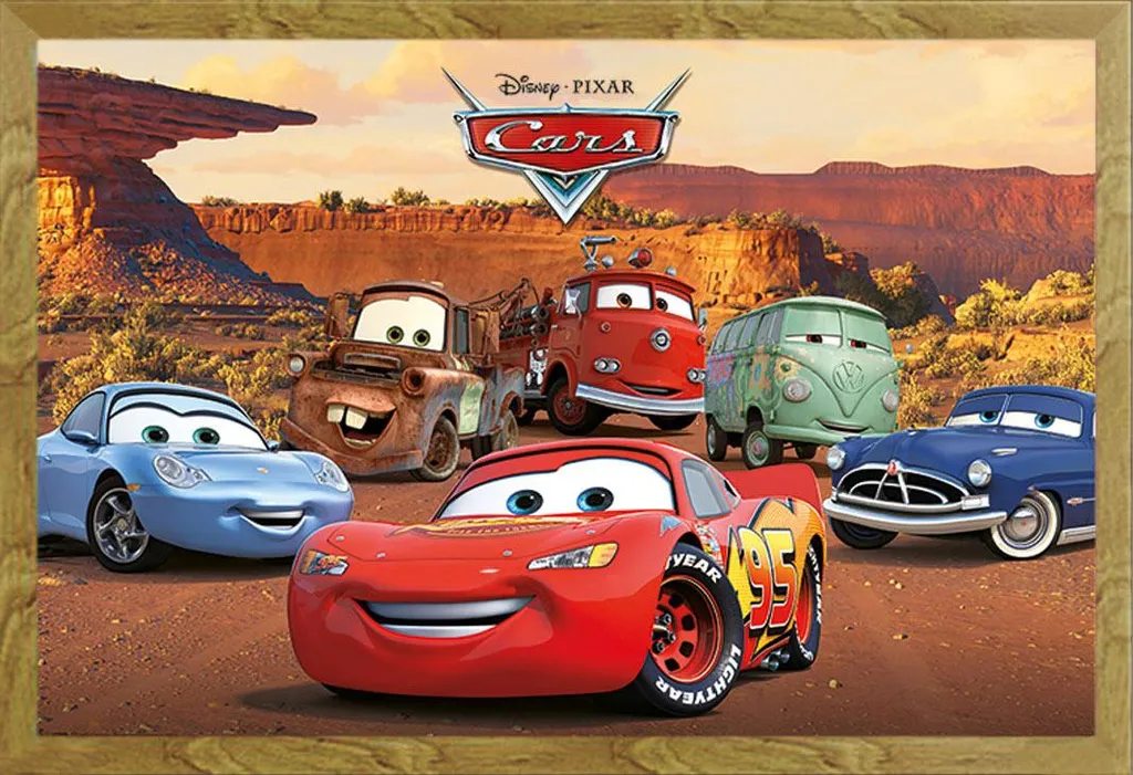 Maxi Poster Cars + Cornice Shinsuke 61x91,5 MDF Rovere Oak