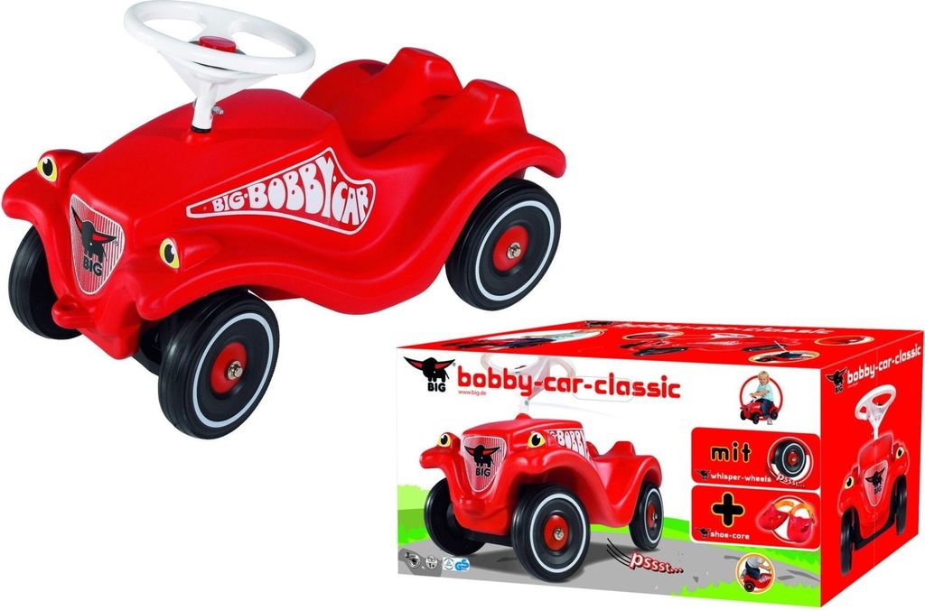 Big Bobby Car Classic z oponami Whisper czerwony 56053 Zdjęcie produktu 7