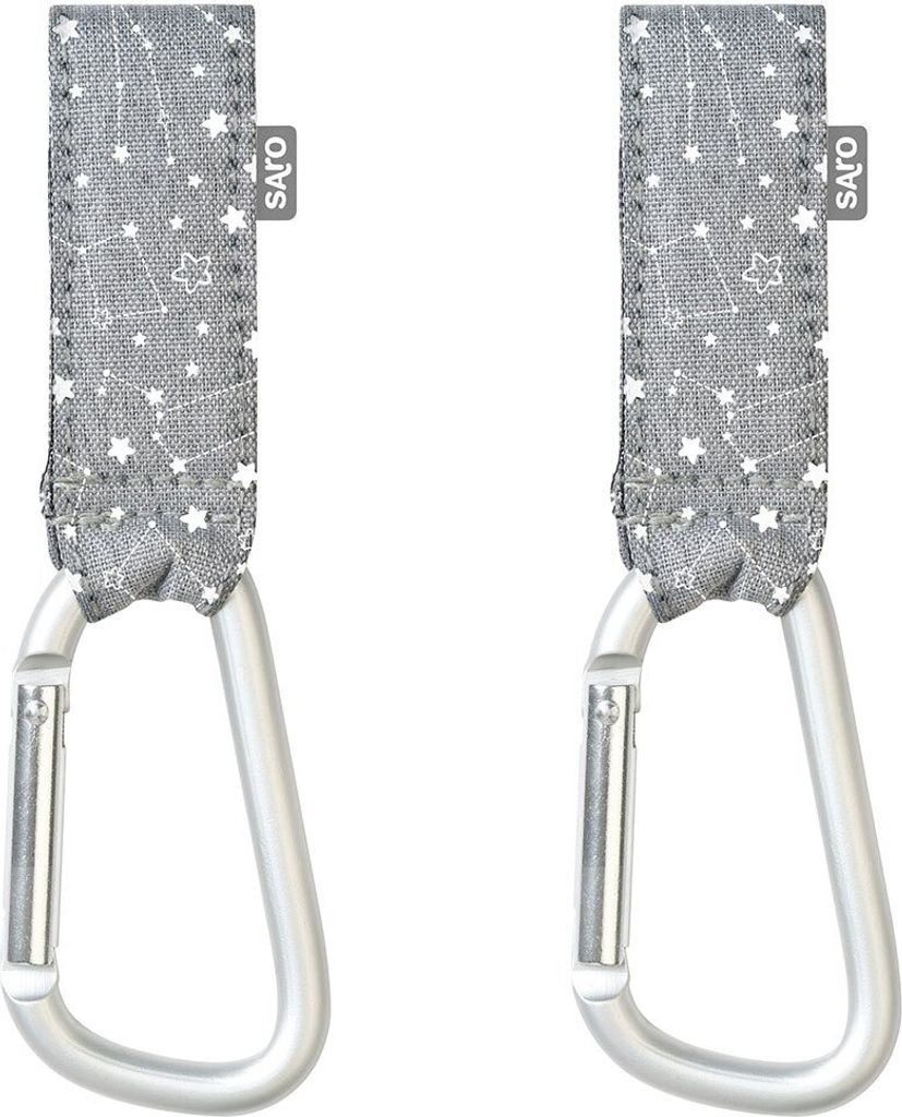 Saro Design-multi-kleiderbügel Mit Karabiner Grau Grau One Size