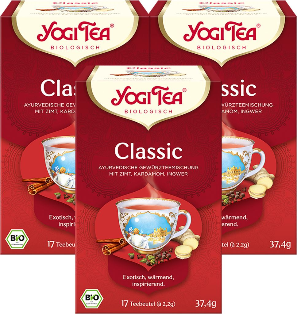 3 x  YOGI TEA Classic Chai | 6 x 37,4g Produktbild 