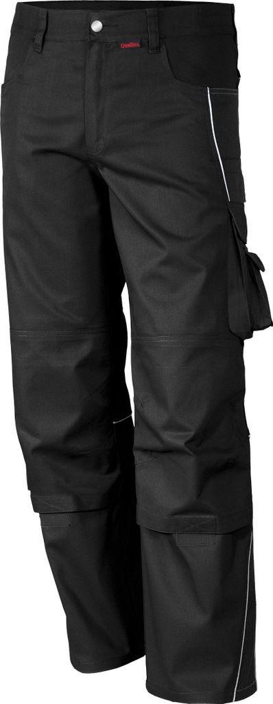 Qualitex Bundhose - strapazierfähige PROfessionals Arbeitshose aus faserverstätktem Gewebe - in Farbe: schwarz - Herren: 26