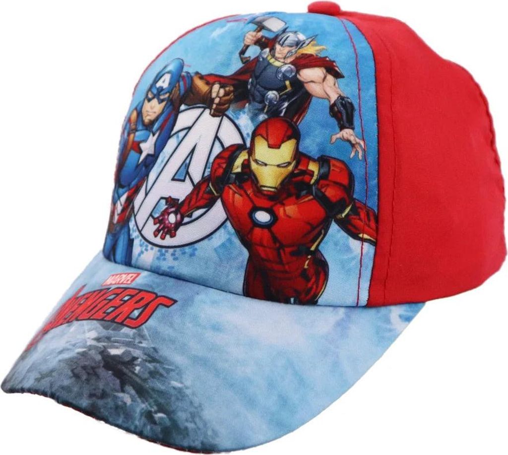 Marvel Avengers - Kinder Baseball Kappe Basecap – Rot / 56 Produktbild 