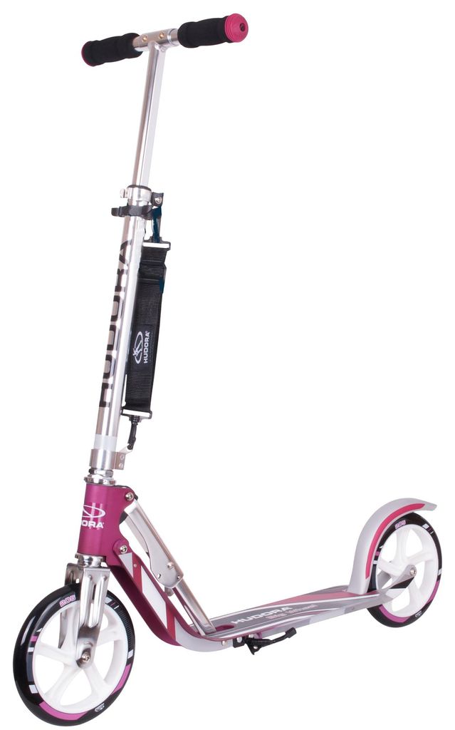 (KW39) Hudora 14764 Cityroller Big Wheel 205, roze/zilver, Productafbeelding 