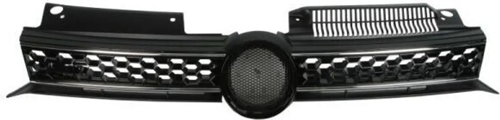 Grille calandre Golf VI robuste avec finition noir mat - OE 5K0853651BG
