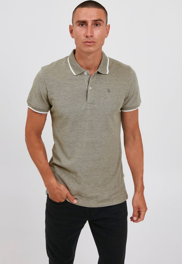 CASUAL FRIDAY CFTristan two tone polo shirt Herren Poloshirt Polohemd T-Shirt mit Polokragen aus 100% Baumwolle