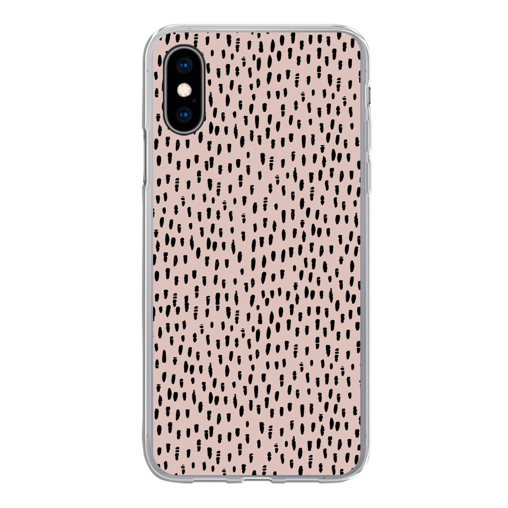 MuchoWow® Handyhülle Schutzhülle Hülle für iPhone X Polka Produktbild 