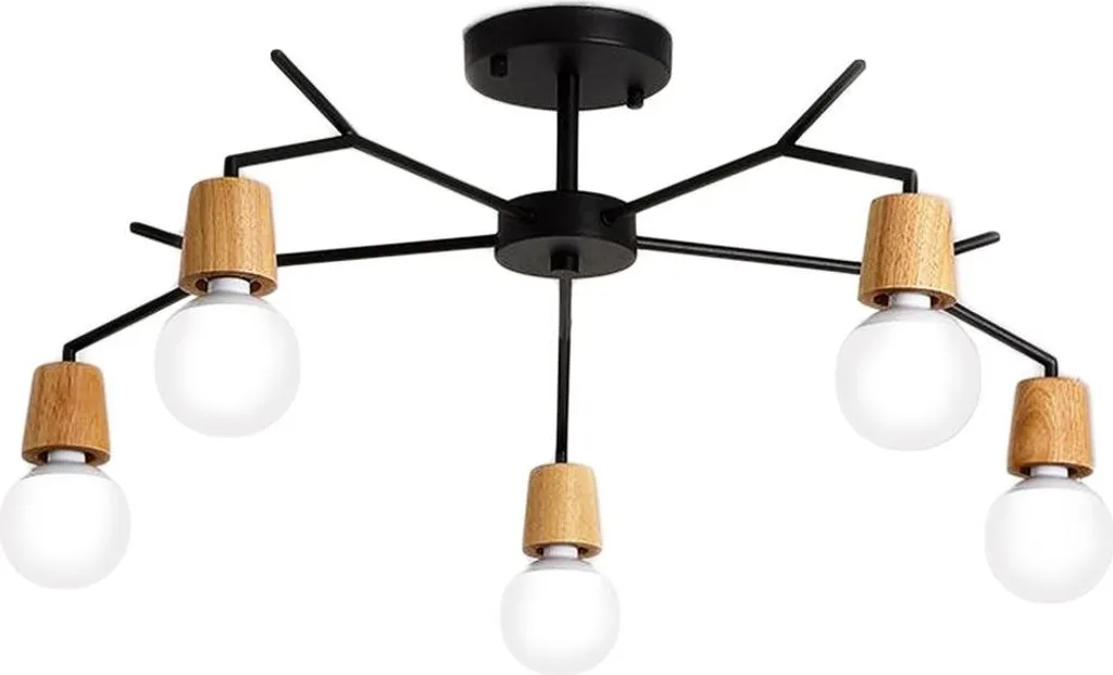 Plafonnier salon moderne noir Toolight pour un éclairage de table