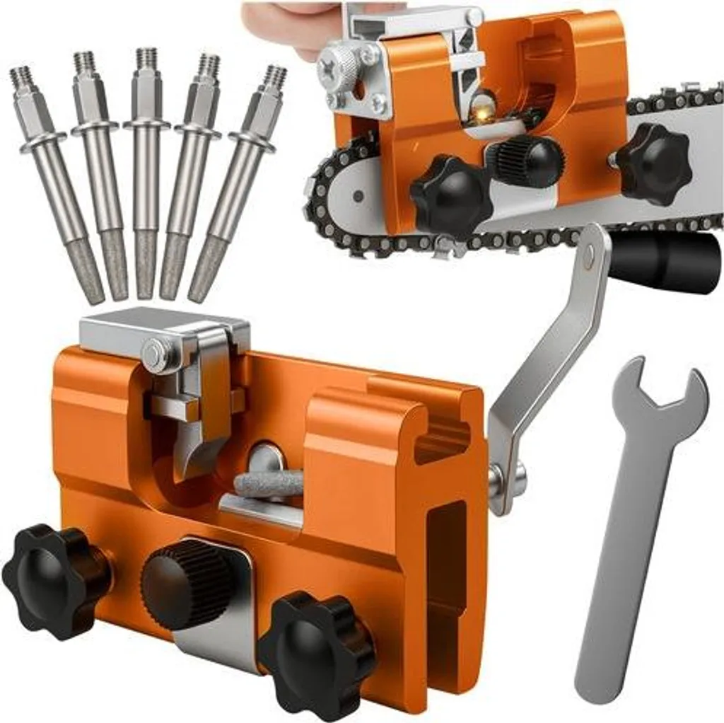 Kit Affila Catene Motosega Manuale in Alluminio - Portatile e Preciso