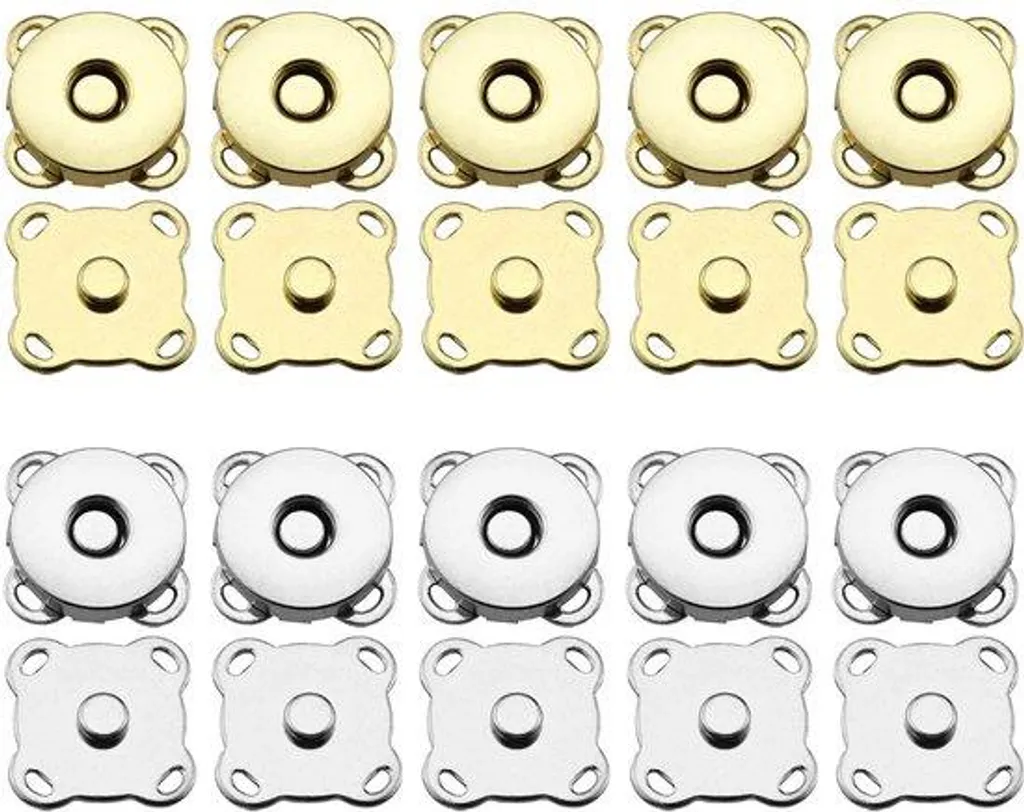 Aimants de couture 14 mm puissants et discrets lot de 20 attaches rapides