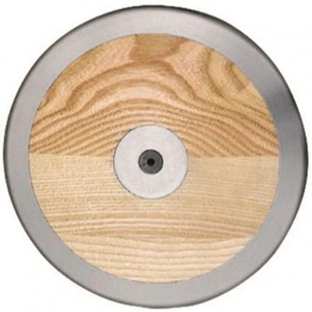 Disque de lancer Megaform 1 kg bois marron pour éviter les glissements