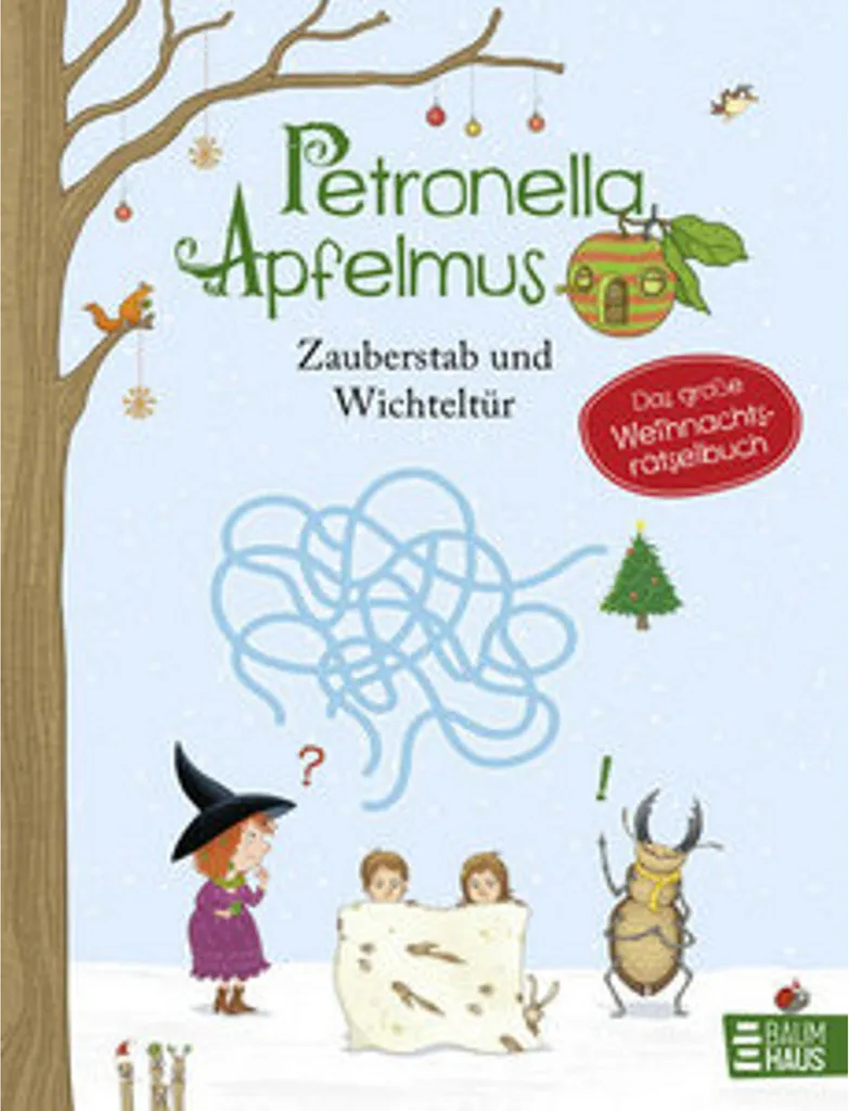 Grand Livre de Jeux de Noël Petronella Apfelmus avec Énigmes Magiques