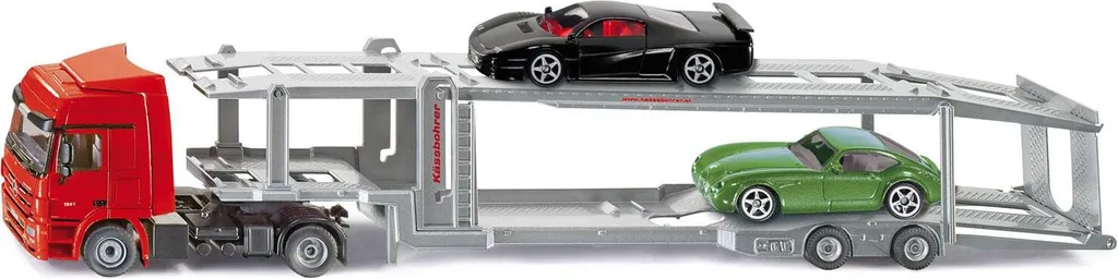 Autotransporter SIKU en métal injecté - Remorque double pont fonctionnelle
