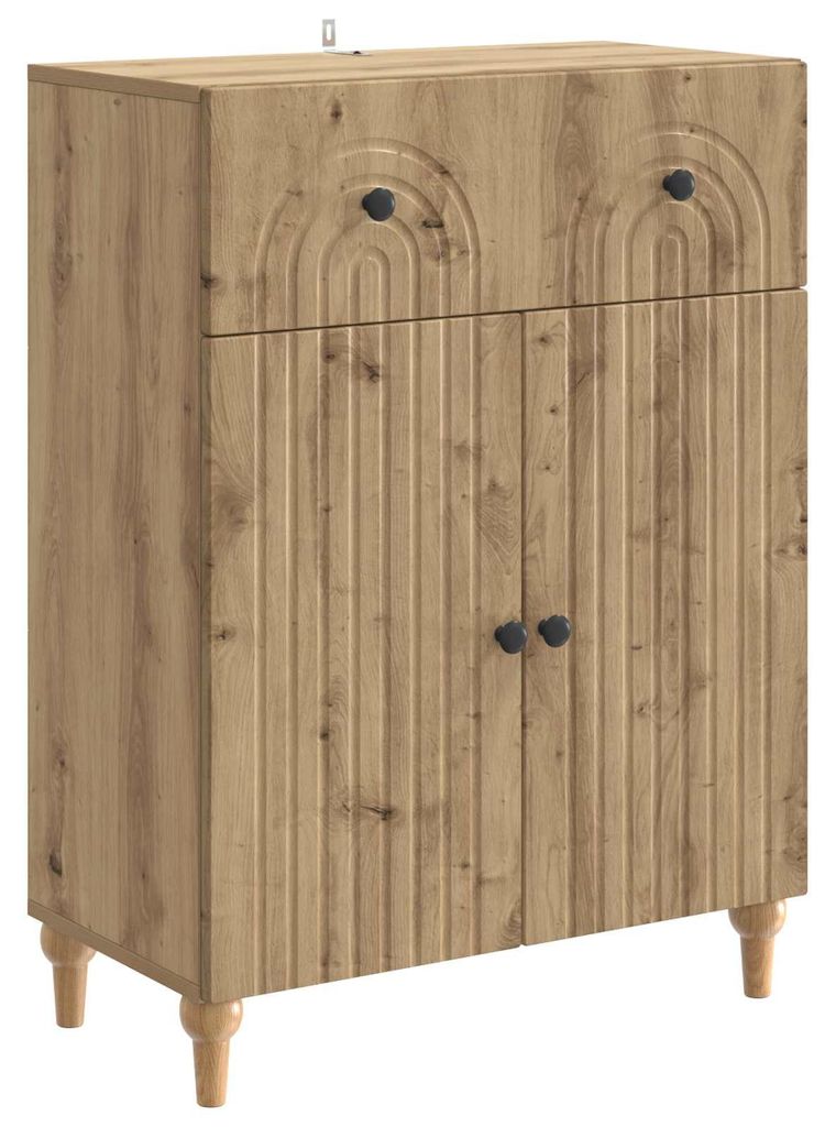 Sideboard Artisan-Eiche 66 x 34,5 x 90 cm Holzwerkstoff