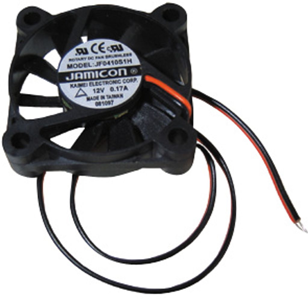 Lüfter McPower, 40x40 mm, 12 V= Kunststoff, 90 mA, 6.000 rpm, 27 dBa