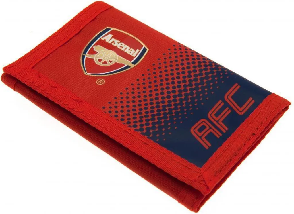 Portafoglio Arsenal FC Sfumato TA1074 Originale 12x8cm Rosso Navy