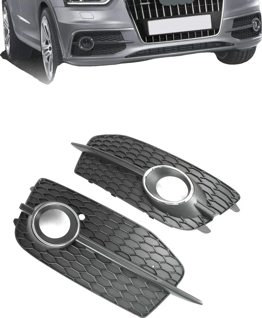 Grille de Phare Antibrouillard ABS à Installation Facile et Durable Noir