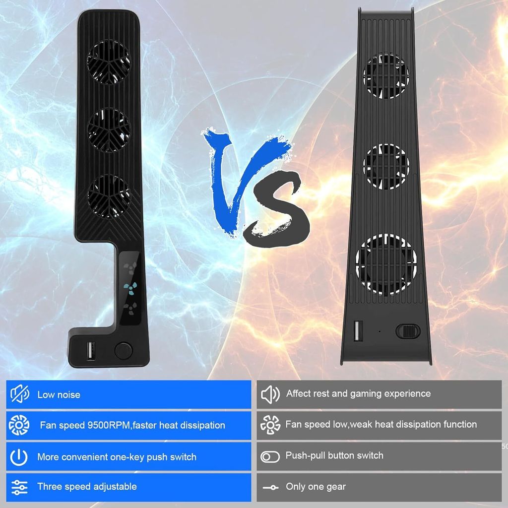 Cooling Lüfter für PS5 Kühler Lüfter für Playstation 5 mit Produktbild 7
