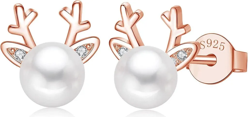 3 Paia Di Orecchini Di Natale in Argento Sterling per Donne Ragazze