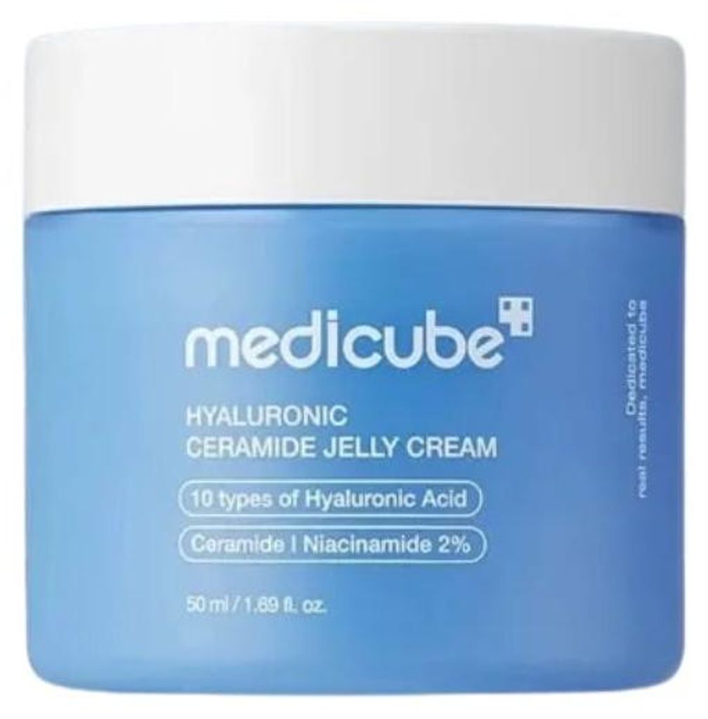 Medicube Hyaluronic Ceramide Jelly Cream (50 ml): hydratační krém-gel s kyselinou hyaluronovou a ceramidy pro „napitou“ pleť a podporu bariéry bez – obrázek 1